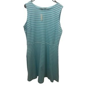 Talbots Striped Dress With Pockets Size 1X Petite